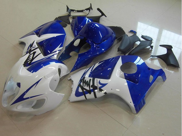 GSXR 1300 Hayabusa 96-07 Motorrad Verkleidungen - Blau Weiß