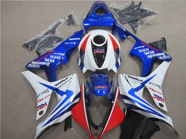 CBR 600 RR 07-08 Motorrad Verkleidungen - Blau Weiß Rot HRC