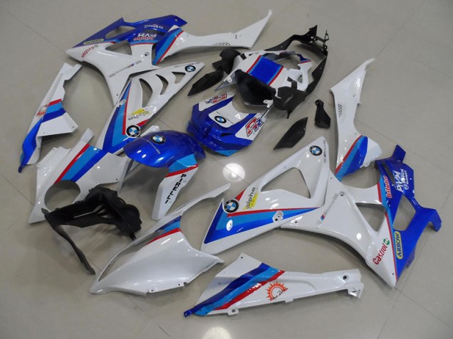 S1000RR 09-14 Motorrad Verkleidung - Blau Weiß