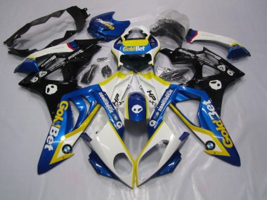 S1000RR 09-14 Motorrad Verkleidung - Blau Weiße GoldBet