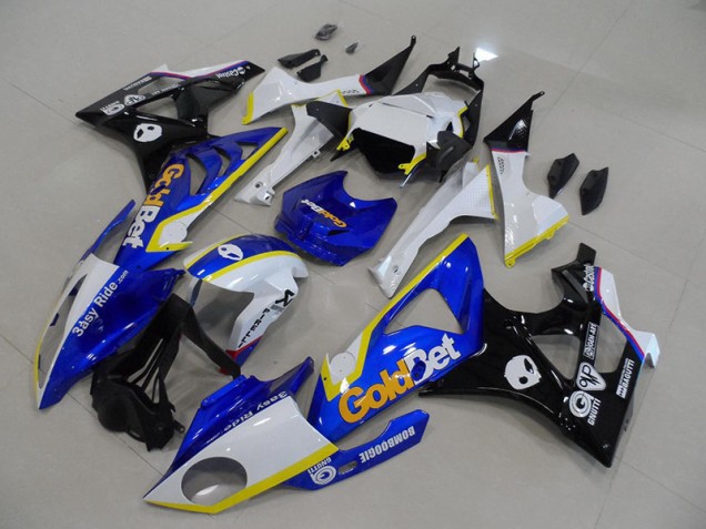 S1000RR 09-14 Motorrad Verkleidungen - Blau Weiße GoldBet