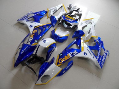 S1000RR 09-14 Motorrad Vollverkleidung - Blau Weiße GoldBet