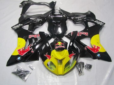 S1000RR 09-14 Motorrad Verkleidungen - Gelb Schwarz Red Bull