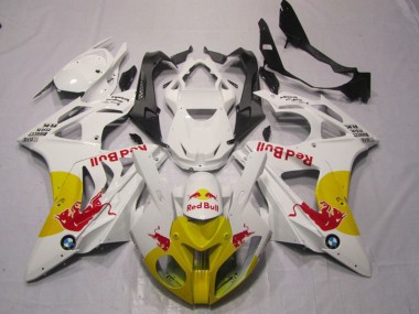 S1000RR 09-14 Motorrad Verkleidungen - Gelb Weiß Red Bull