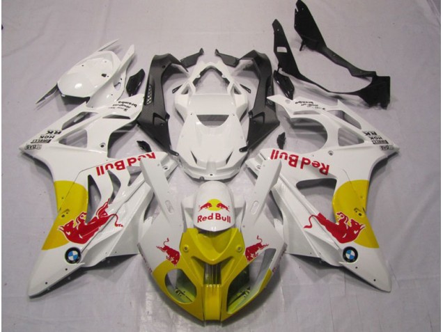 S1000RR 09-14 Motorrad Verkleidungen - Gelb Weiß Red Bull