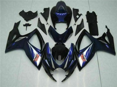 GSXR 600 / 750 K6 06-07 Motorrad Verkleidung - Schwarz Blau