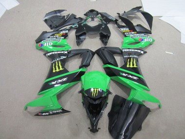 ZX10R 08-10 Motorrad Verkleidungen - Schwarz Grünes Monster