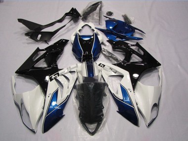 S1000RR 09-14 Motorrad Vollverkleidung - Weiß Blau